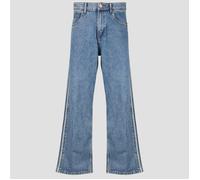 adidas Jeans FIREBIRD ADICOLOR DENIM JEANS MID-RISE STRAIGHT LEG in Blue US 36