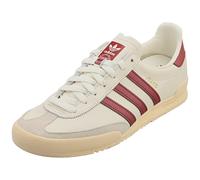 adidas Jeans Mens Fashion Trainers in White Burgundy - 8 UK