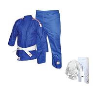 adidas | Judo Gi for Men, Women & Kids | Perfect for Training and Sparring | Lightweight Polycotton Martial Arts Uniform. White Belt included. 250gram/ 9oz (sizes 110-160cm)