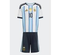 adidas Junior Argentina Replica 26 Home Mini Football Kit, White/Iceblu/Ltblue, Size 18-24 Months White/Iceblu/Ltblue