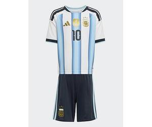 adidas Junior Argentina Replica 26 Home Mini Football Kit, White/Iceblu/Ltblue, Size 4-5 Years White/Iceblu/Ltblue