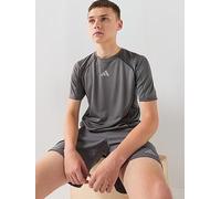 adidas Junior Boys Tech Apparel T-Shirt, Grey, Size 11-12 Years Grey