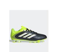 adidas Unisex Kids COPA Pure III Club Firm Ground/Multi Ground Football Boots Kids, Core Black/Cloud White/Lucid Lemon, 1 UK
