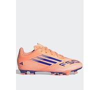 adidas Kids F50 Club Childrens Firm Ground Football Boots Orange/Blue 12 UK Child