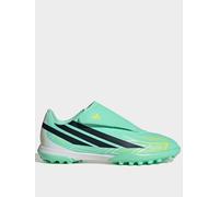 adidas Junior F50 Hyperfast Club Velcro Astro Turf Football Boots, Green, Size 4 Older Green