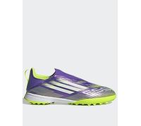adidas Junior F50 League Laceless Astro Turf Football Boots - Purple, Purple, Size 2 Older Purple
