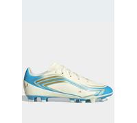 adidas Junior F50 Messi Club Firm Ground Football Boots, White, Size 4 Older White