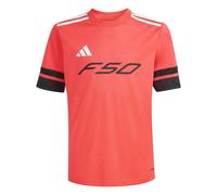 adidas Unisex Kids F50 Jersey Short Sleeve Kids, Lucid red/Black/White, 11-12 Years