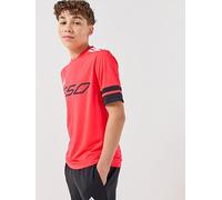 adidas Unisex Kids F50 Jersey Short Sleeve Kids, Lucid red/Black/White, 5-6 Years