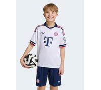 adidas Junior Fc Bayern Munich 26/27 Away Stadium Replica Shirt, White, Size 9-10 Years White