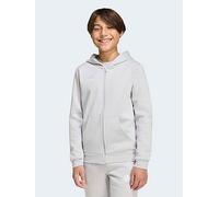 adidas Junior Football Entrada 26 Full Zip Hoody, Tmlggr/White, Size 11-12 Years Tmlggr/White