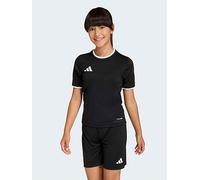 adidas Junior Football Entrada 26 Tee, Black/White, Size 13-14 Years Black/White