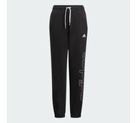 adidas B Lin Ft Pt - Children's Trousers, Boys, Trouser, GN3990, Black White, 16 Years