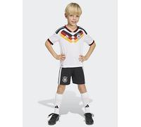 adidas Junior Germany Replica Home 26 Mini Football Kit, White, Size 5-6 Years White