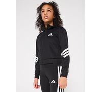 adidas Junior Girls Nxt Track Jacket - Black, Black/White, Size 13-14 Years Black/White