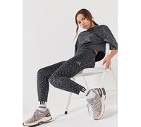 Adidas Future Icons All Over Printed Short Sleeve T-shirt Grey 9-10 Years Girl