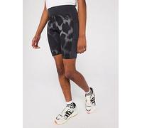 adidas Junior Girls Training Optime Bike Shorts, Grey Five/Carbon/Black, Size 9-10 Years Grey Five/Carbon/Black