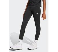 adidas Junior Girls Training Tech Fit Tights - Black, Black/Carbon/White, Size 11-12 Years Black/Carbon/White