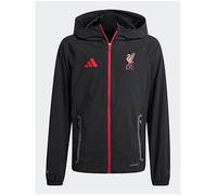 adidas Junior Liverpool Vis Tech Hoodie, Black, Size 9-10 Years Black