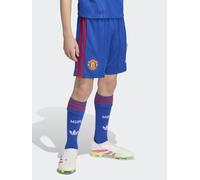 adidas Junior Manchester United 26/27 Away Shorts, Blue, Size 13-14 Years Blue