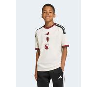 adidas Junior Manchester United 26/27 Third Stadium Replica Shirt, Ivory, Size 13-14 Years Ivory
