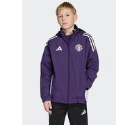 adidas Junior Manchester United Training Jacket, Purple, Size 5-6 Years Purple