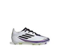 adidas Junior Messi F50 Pro Firm Ground Football Boots - White, White, Size 3 White
