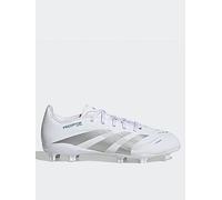 adidas Junior Predator League Firm Ground Football Boot - White, White, Size 1 White