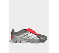 adidas Junior Predator League Firm Ground Football Boots, Ironmt/Zeromt/Lucred, Size 11 Younger Ironmt/Zeromt/Lucred