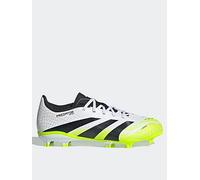 adidas Junior Predator League Firm Ground Football Boots - White, White, Size 1 Older White