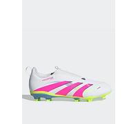 adidas Junior Predator League Laceless Firm Ground Football Boot, White, Size 10 White