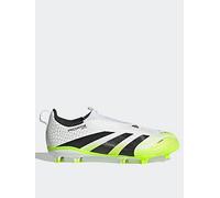 adidas Predator League Laceless Firm Ground Football Boots Kids, Cloud White/Core Black/Lucid Lemon, 11 UK Child
