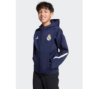 adidas Junior Real Madrid Training Anthem Jacket - Navy, Navy, Size 7-8 Years Navy