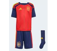 adidas Junior Spain Replica 26 Home Mini Football Kit, Vivred, Size 5-6 Years Vivred