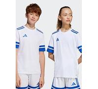 adidas Junior Squadra 25 Tee-white/blue, White, Size 5-6 Years White