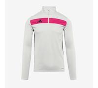 adidas Junior Tiro 25 Essentials Slim 1 4 Zip Training Top Clear Grey Real Magenta