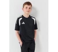 adidas Junior Tiro 26 Football Training Jersey, Black, Size 7-8 Years Black
