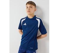 adidas Junior Tiro 26 Football Training Jersey, Navy, Size 7-8 Years Navy