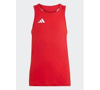 adidas Junior Unisex Running Team Vest - Red, Team Power Red 2/White, Size 5-6 Years Team Power Red /White