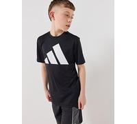 adidas Junior Unisex Train Essentials T-Shirt, Black/White, Size 15-16 Years Black/White