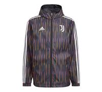 adidas Juve Windbreakr Juventus Soccer/Football Training Sports hooded Logo Jacket Black GR2901 L