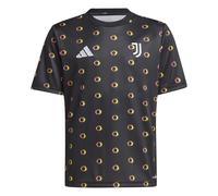 adidas Juventus Pre Match Shirt 2024 2025 Juniors 13 Years Black