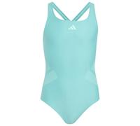 adidas - Kid's 3 Bar Logo C-Back Suit - Swimsuit size 116, turquoise