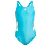 adidas - Kid's 3 Stripes Bold Swimsuit - Swimsuit size 110, turquoise