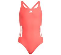 adidas - Kid's 3 Stripes Bold Swimsuit - Swimsuit size 116, red