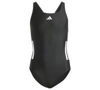 adidas - Kid's 3 Stripes Bold Swimsuit - Swimsuit size 170, black/grey