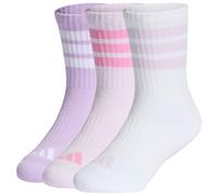 adidas - Kid's 3-Stripes Concept Crew 3-Pack - Sports socks size 19-21, white