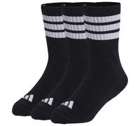 adidas - Kid's 3-Stripes Concept Crew 3-Pack - Sports socks size 22-24, black