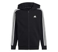 adidas Kids 3 Stripes Hoodie Black/White 7-8 Years