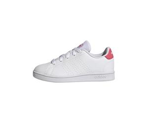 adidas Kids Advantage Gl99 Low Trainers White/Pink 2 (34)